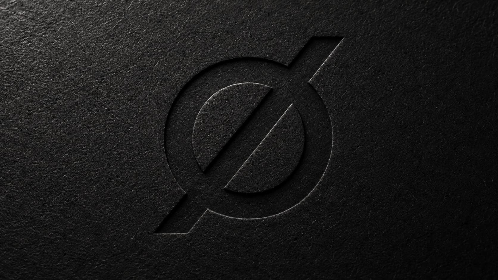 The Genel Nøva Ø, blind-debossed into black cotton paper